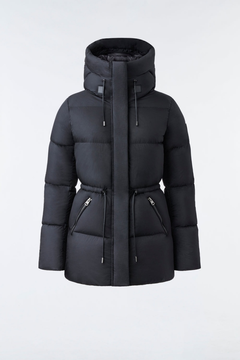 Mackage Freya Foil Sheild Dunjackor Dam Svarta | AXPFK-8624