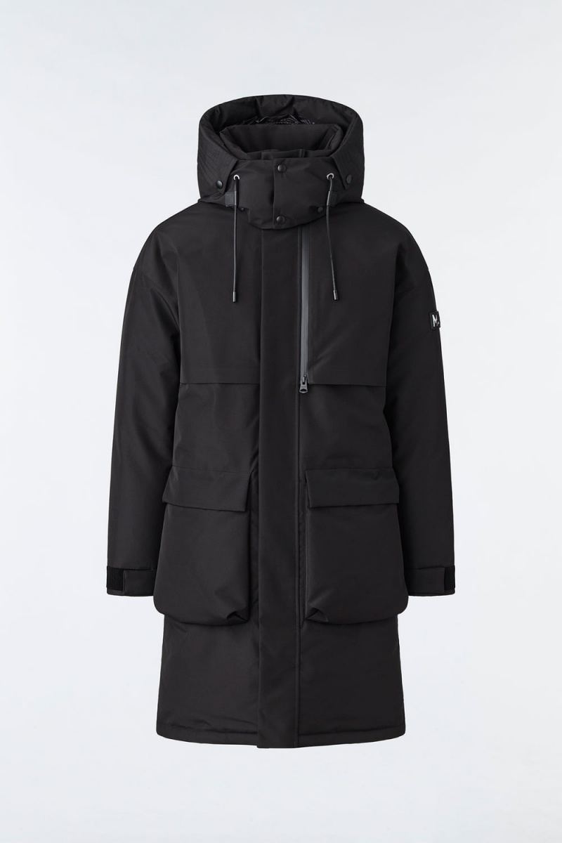 Mackage Gabriel Agile-360 Removable Hood Dunjackor Herr Svarta | NGHJR-1950