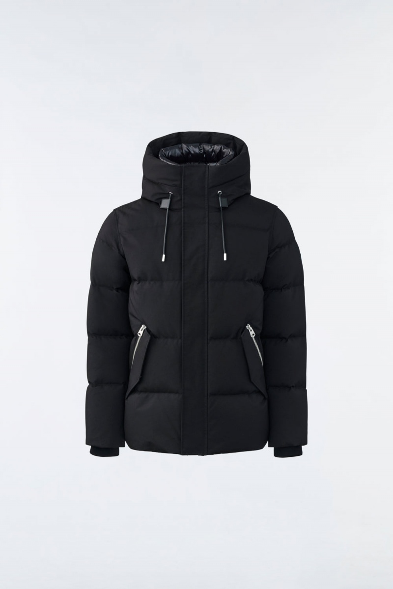 Mackage Graydon 2-In-1 Lustrous Light Dunjackor Herr Svarta | CEYRD-4506