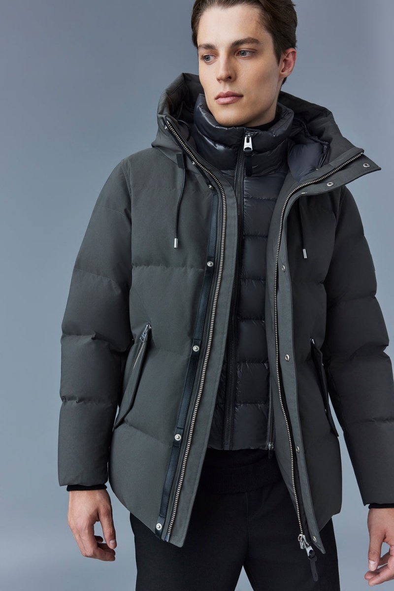 Mackage Graydon 2-In-1 Lustrous Light Dunjackor Herr Grå | QZBVF-3574