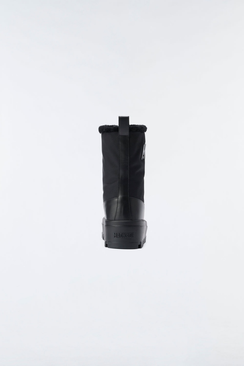 Mackage Hero-W Shearling-Fodrade Vinterkängor Dam Svarta | NXTEY-0389