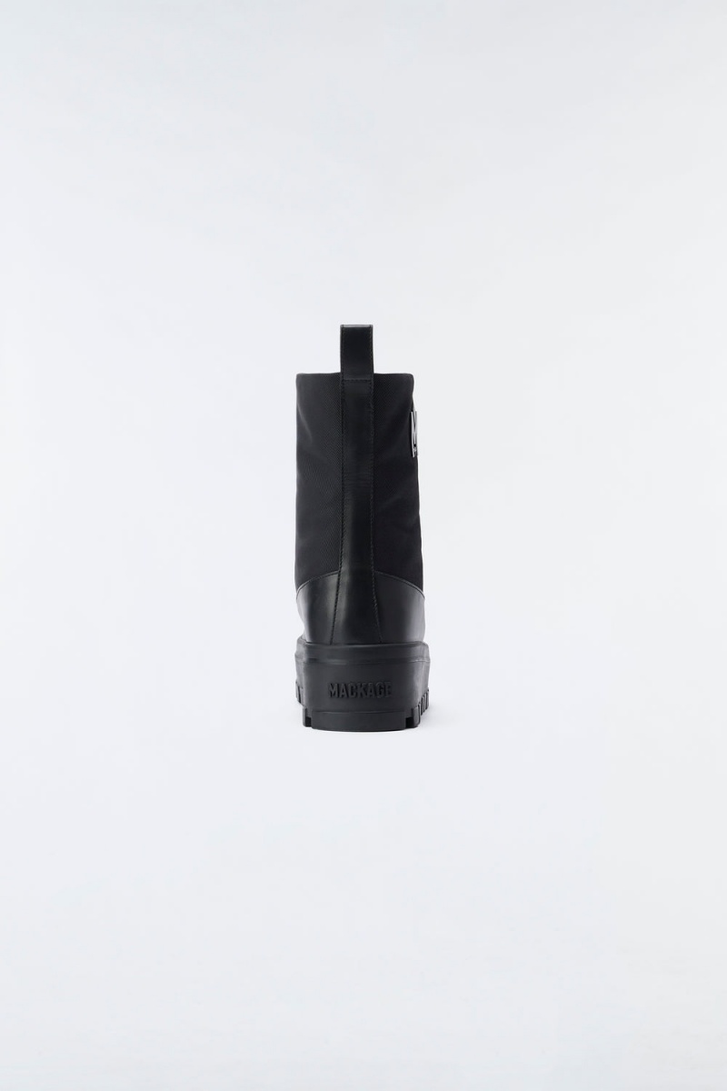 Mackage Hero Unlined Mackage Signature Lug Tread Sole Vinterkängor Dam Svarta | BJZQM-6928