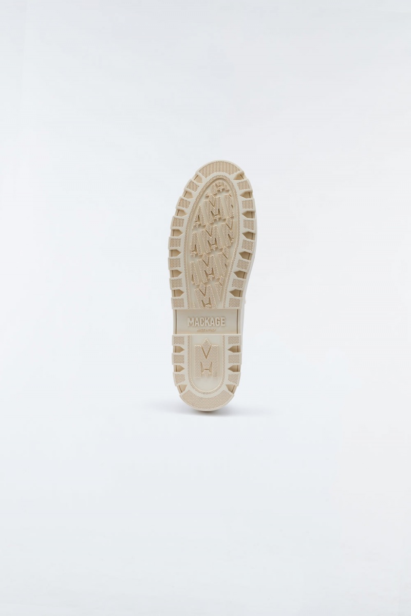 Mackage Hero Unlined Mackage Signature Lug Tread Sole Vinterkängor Dam Beige | EQLXV-4728
