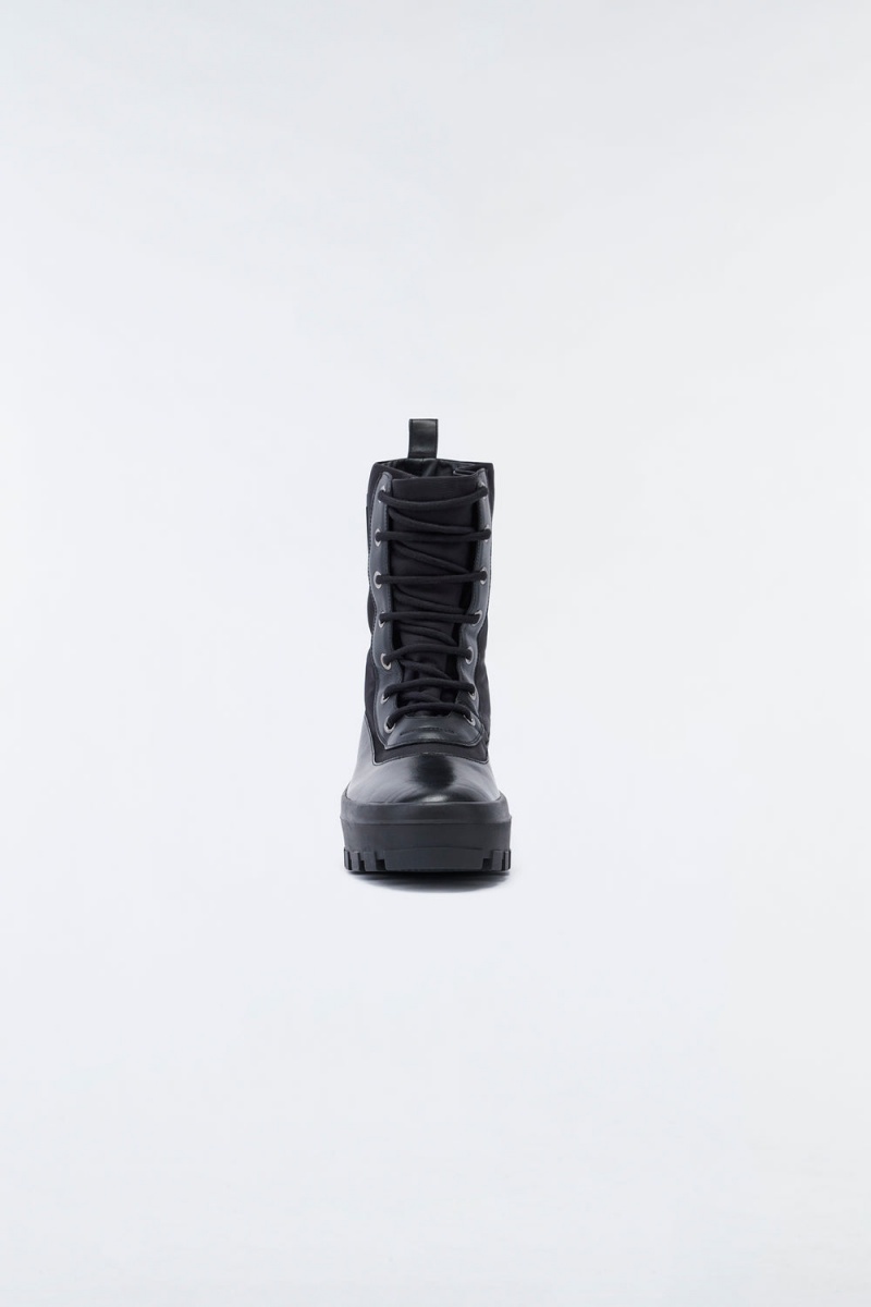 Mackage Hero Unlined Mackage Signature Lug Tread Vinterkängor Herr Svarta | GNFKS-3541