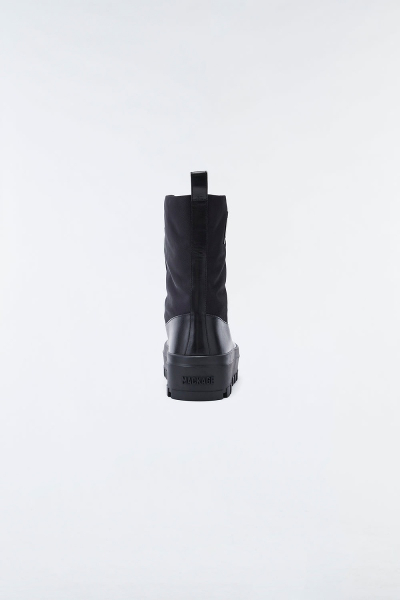 Mackage Hero Unlined Mackage Signature Lug Tread Vinterkängor Herr Svarta | GNFKS-3541