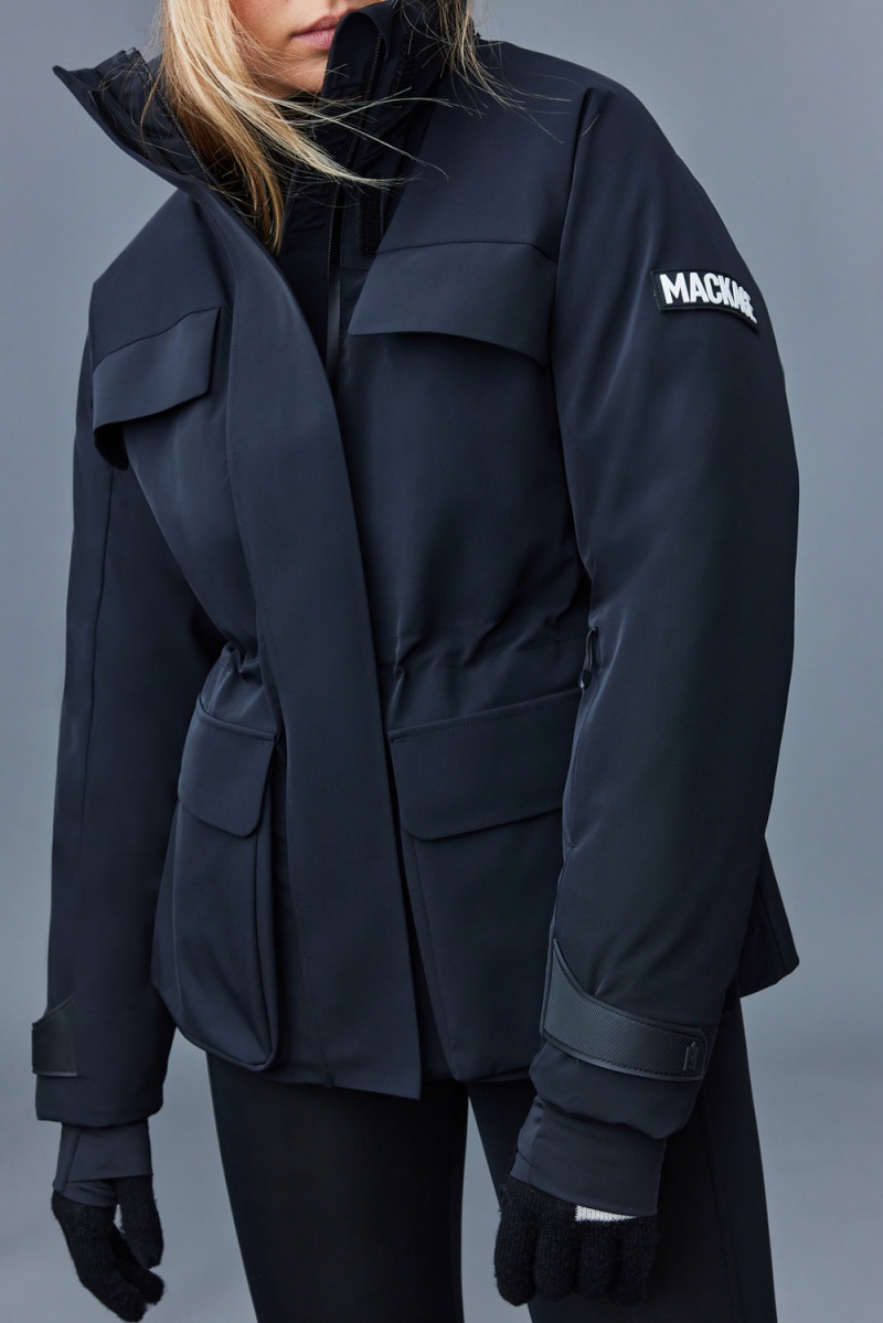 Mackage Iclyn-R Medium Ski Removable Hood Dunjackor Dam Svarta | XALPU-3451