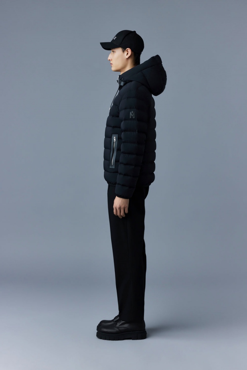 Mackage Jack Agile-360 Stretch Light Hood Dunjackor Herr Svarta | TULPM-6324