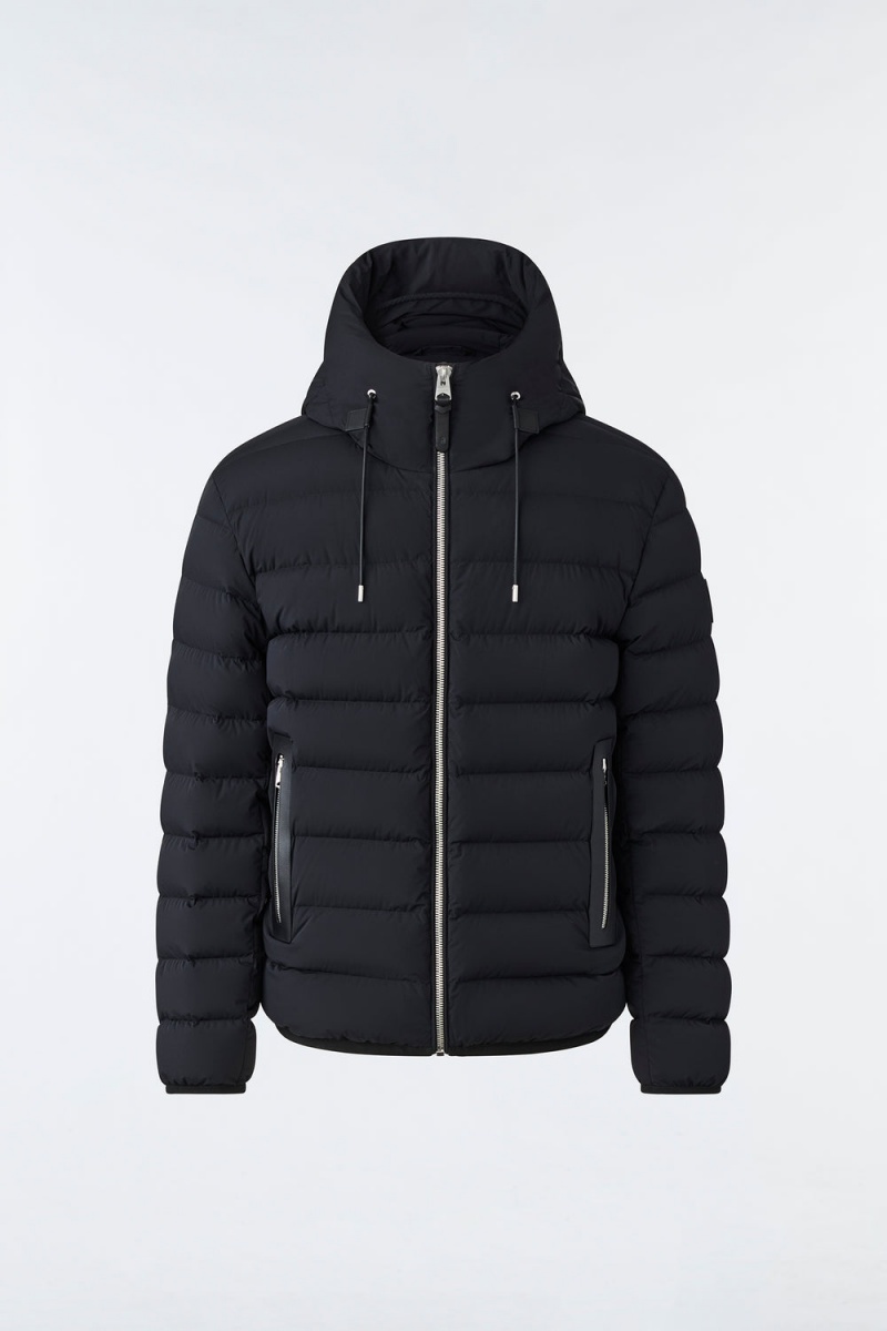 Mackage Jack Agile-360 Stretch Light Hood Dunjackor Herr Svarta | TULPM-6324