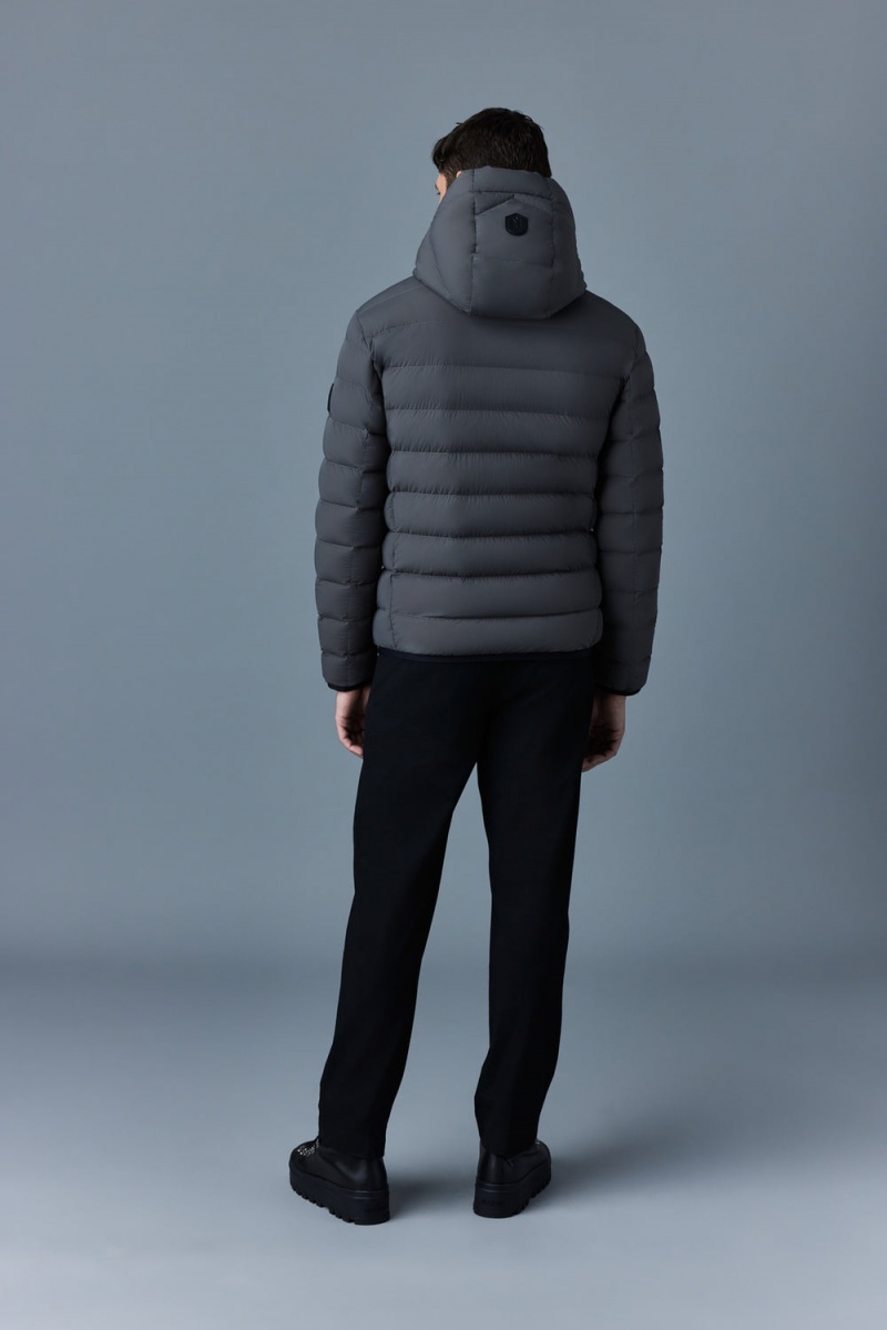 Mackage Jack Agile-360 Stretch Light Hood Dunjackor Herr Grå | EULJC-9548