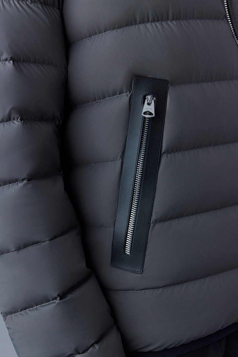 Mackage Jack Agile-360 Stretch Light Hood Dunjackor Herr Grå | EULJC-9548