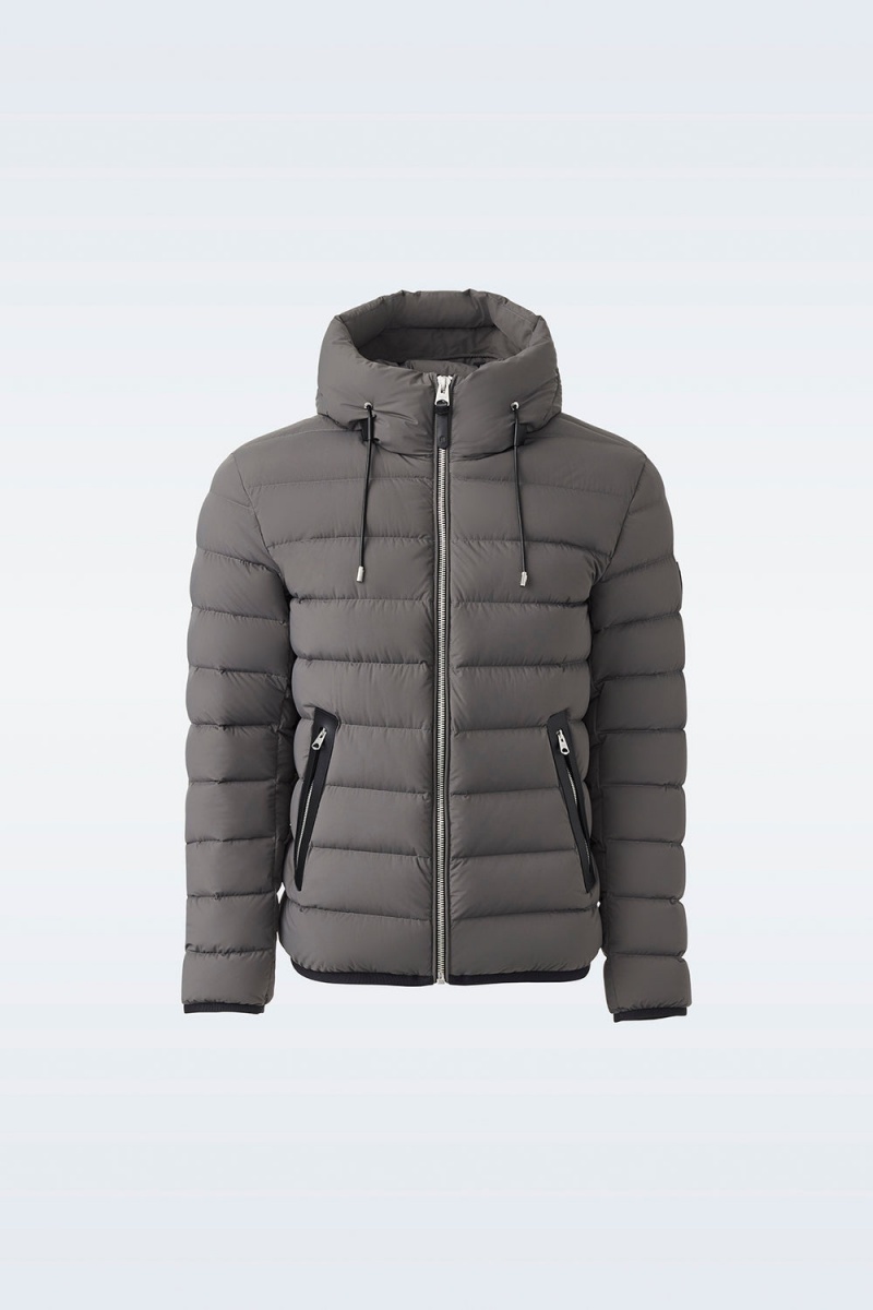 Mackage Jack Agile-360 Stretch Light Hood Dunjackor Herr Grå | EULJC-9548