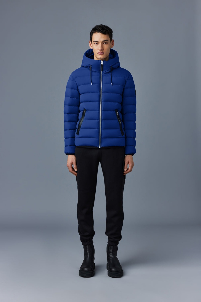 Mackage Jack Agile-360 Stretch Light Hood Dunjackor Herr Blå | YOKDX-5374