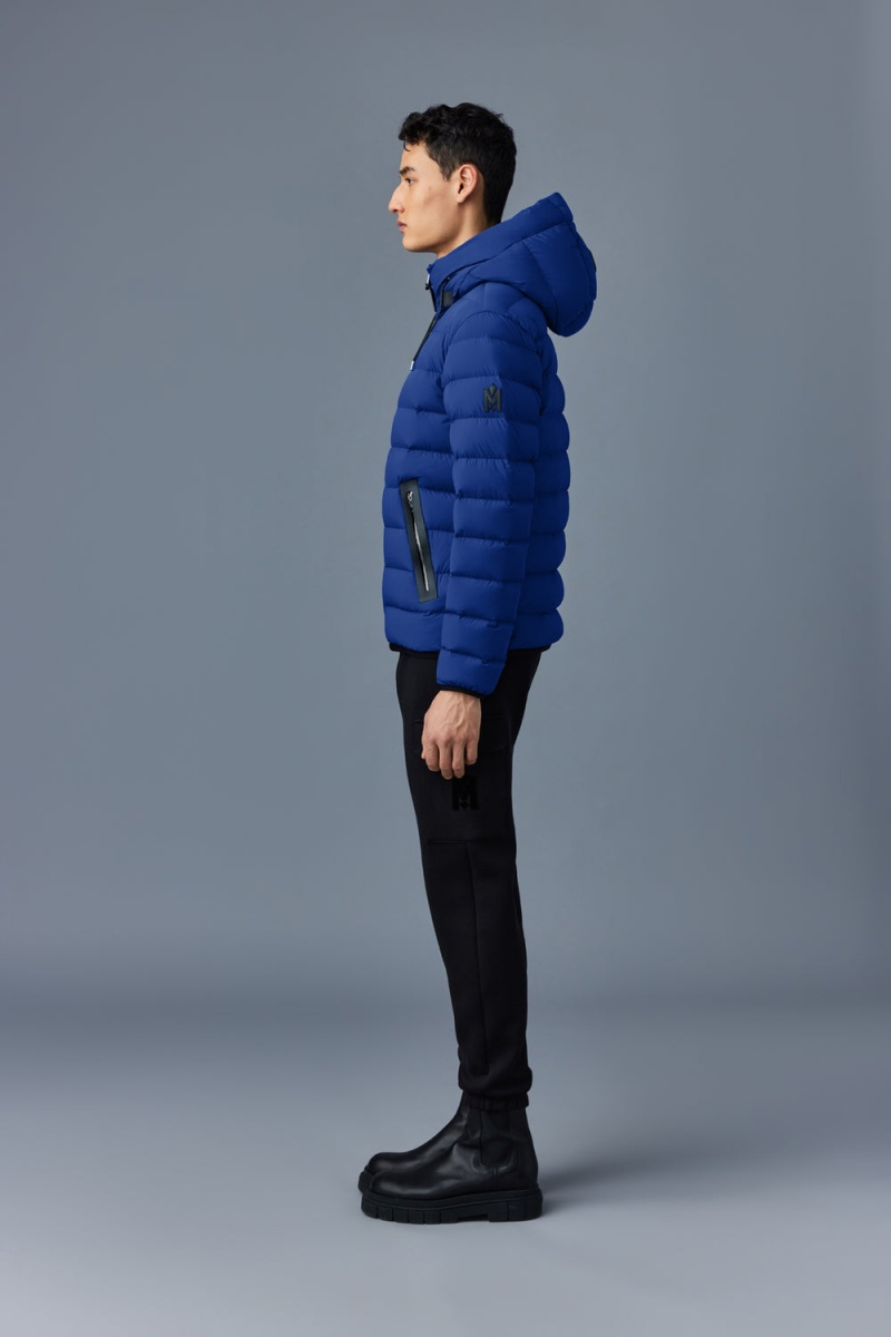 Mackage Jack Agile-360 Stretch Light Hood Dunjackor Herr Blå | YOKDX-5374