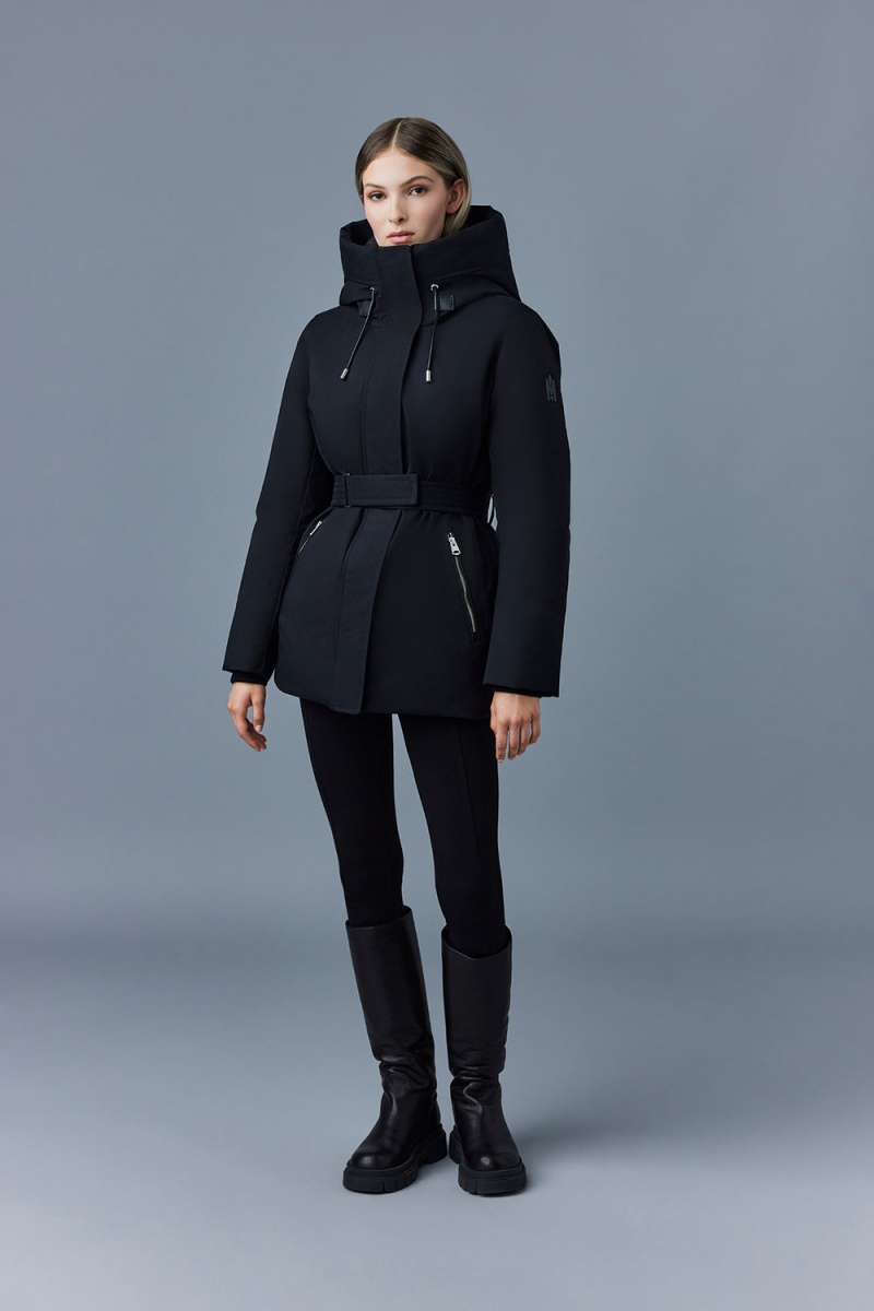 Mackage Jeni-Nfz 2-In-1 Down Removable Bib Parkajackor Dam Svarta | GAJPU-8975