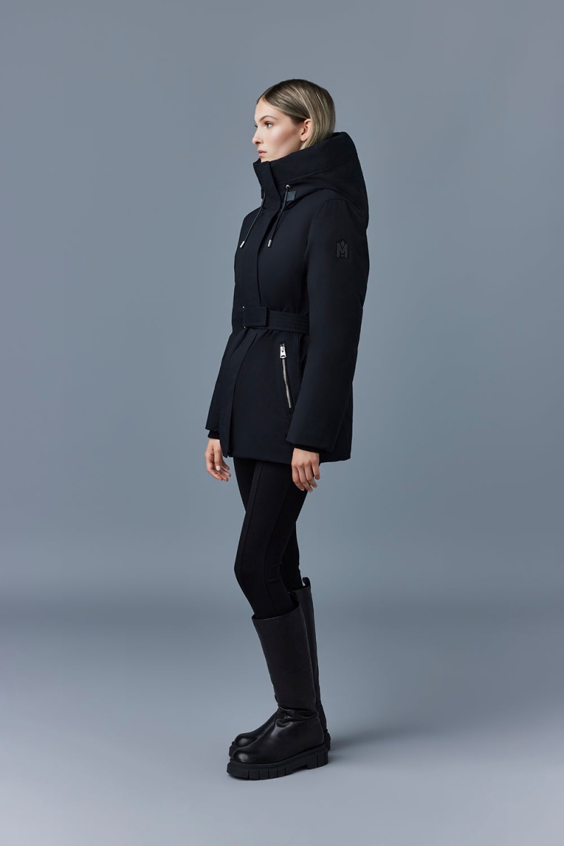 Mackage Jeni-Nfz 2-In-1 Down Removable Bib Parkajackor Dam Svarta | GAJPU-8975