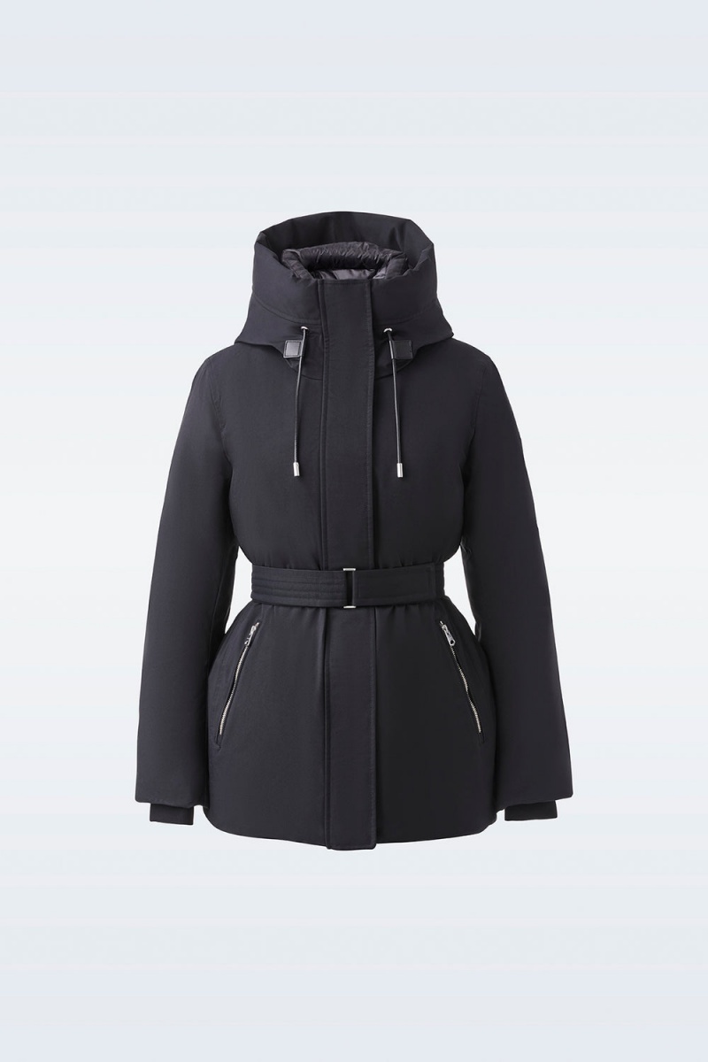 Mackage Jeni-Nfz 2-In-1 Down Removable Bib Parkajackor Dam Svarta | GAJPU-8975