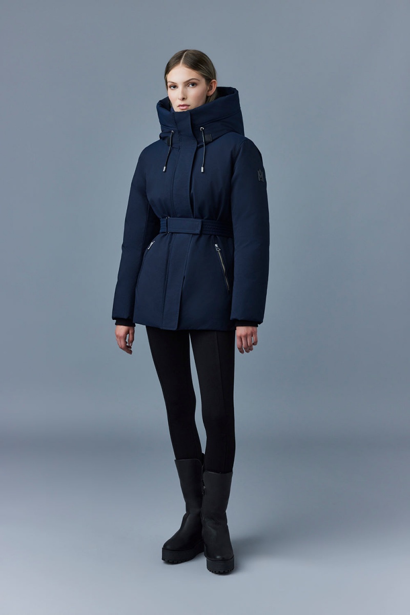 Mackage Jeni-Nfz 2-In-1 Down Removable Bib Parkajackor Dam Marinblå | SWHRP-0295