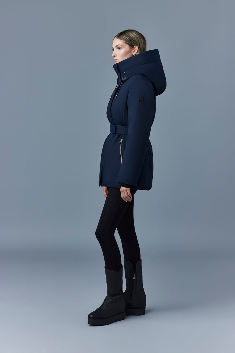 Mackage Jeni-Nfz 2-In-1 Down Removable Bib Parkajackor Dam Marinblå | SWHRP-0295
