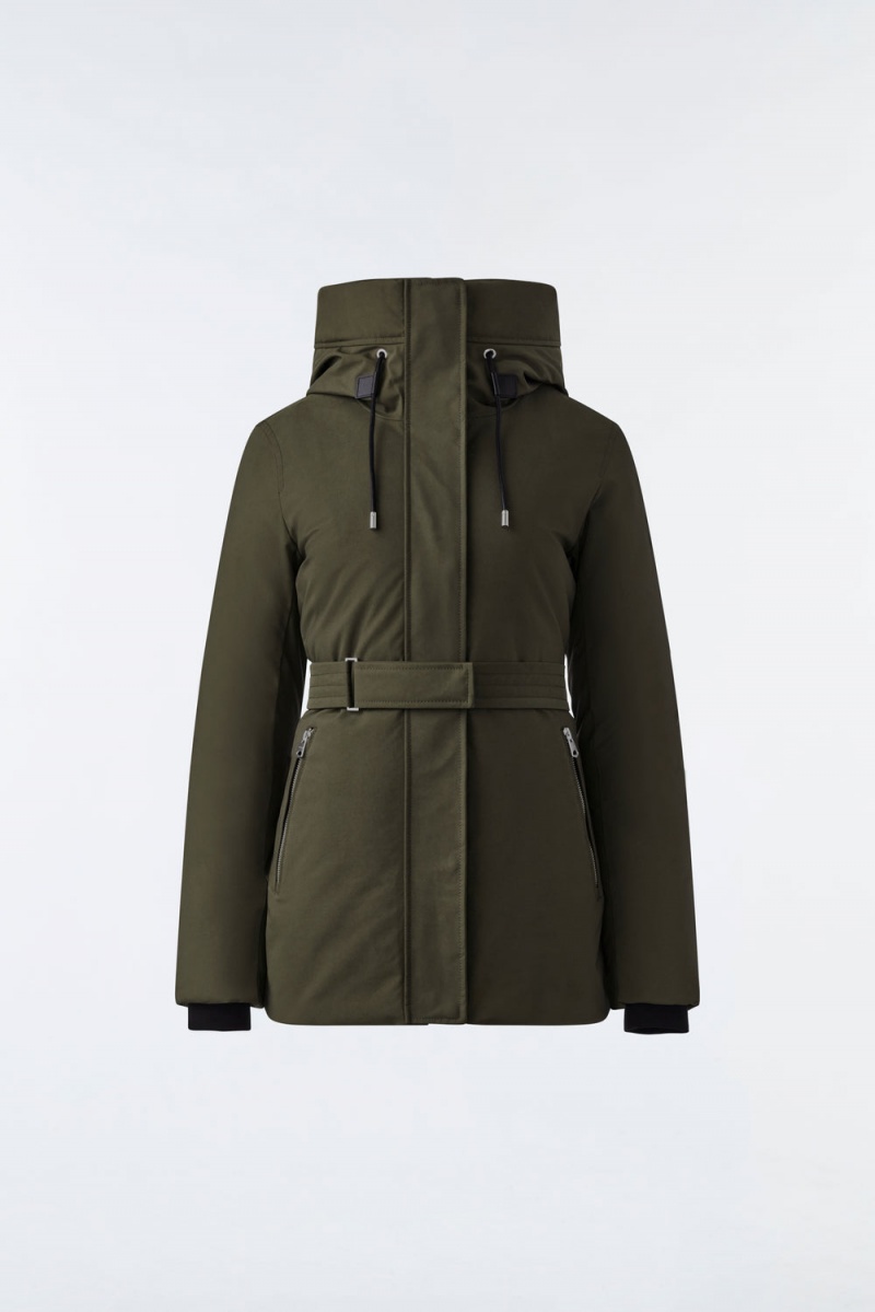 Mackage Jeni 2-In-1 Down Removable Bib Parkajackor Dam Olivgröna | IWEHX-5492