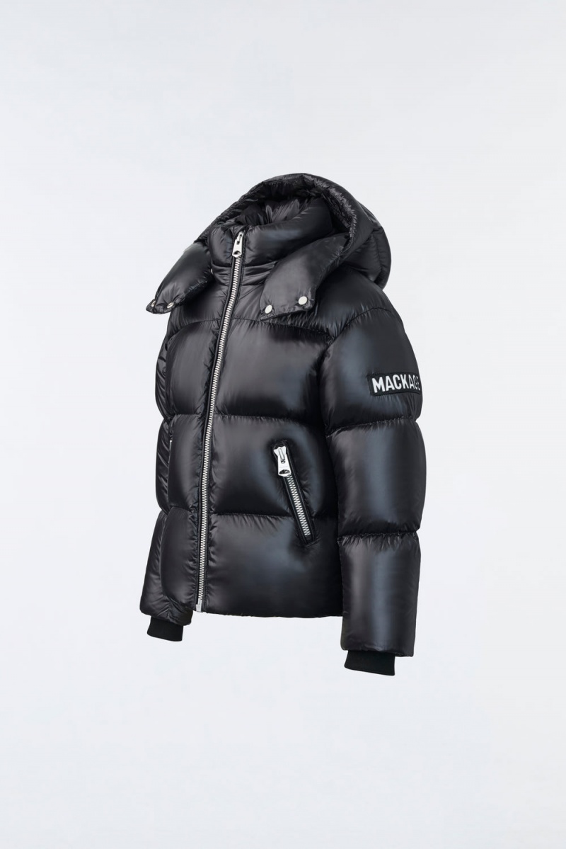 Mackage Jesse Lustrous Light Dunjackor Barn Svarta | BWDKS-4831