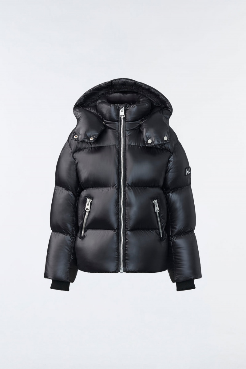 Mackage Jesse Lustrous Light Dunjackor Barn Svarta | BWDKS-4831