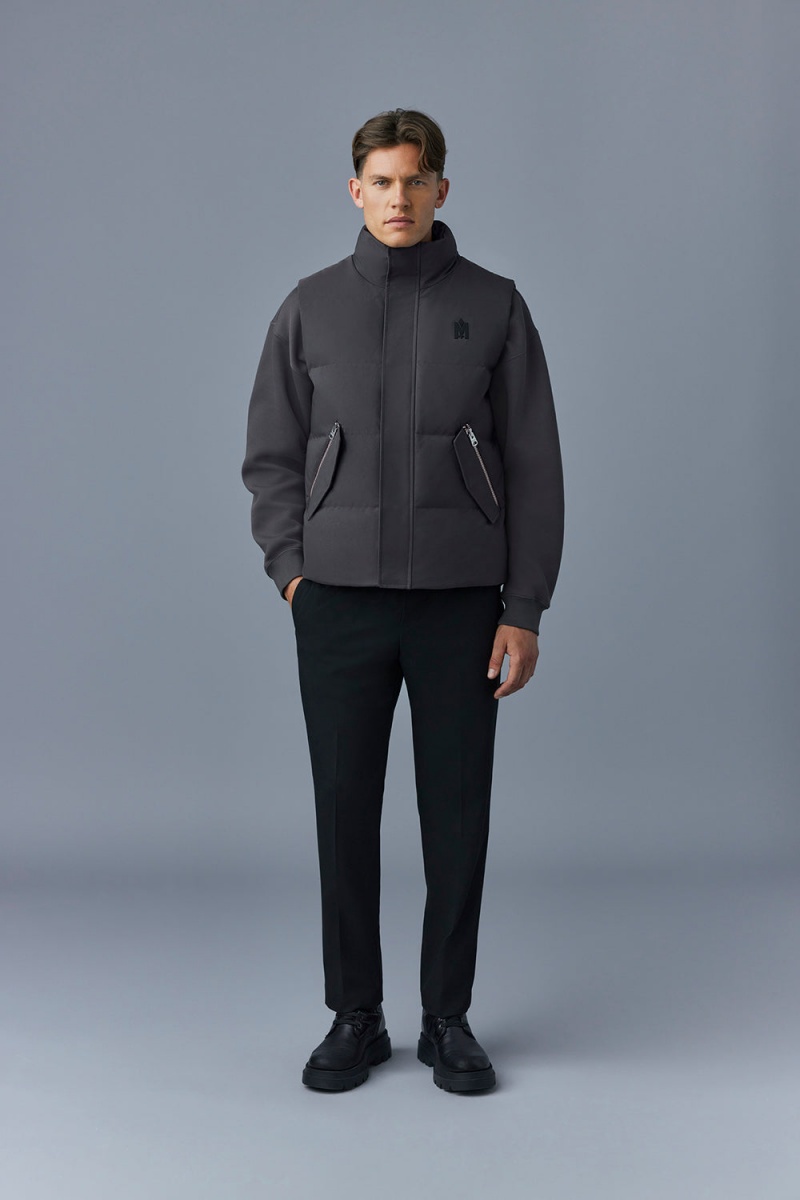 Mackage Joseph Nordic Tech Down Funnel Collar Väst Herr Grå | NULGJ-5468