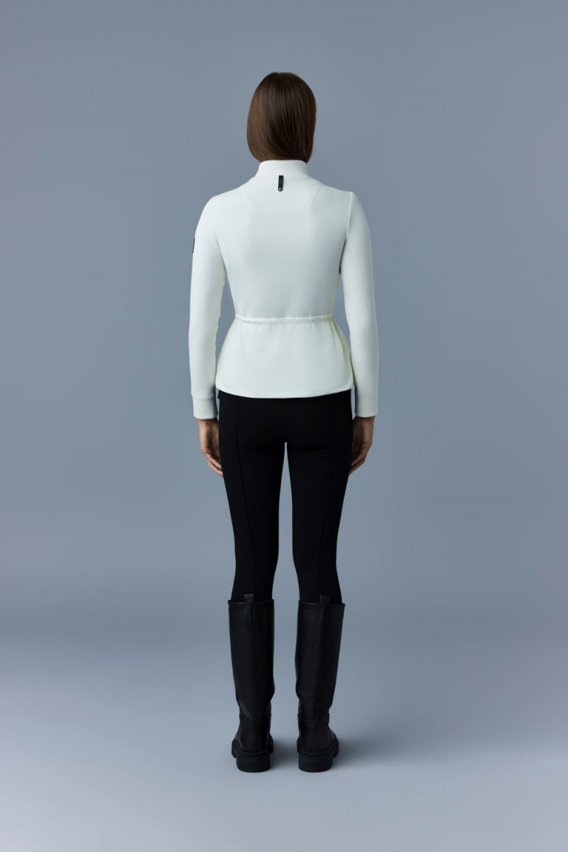 Mackage Joyce Hybrid Peplum Jackor Dam Grädde | DAPVI-0412