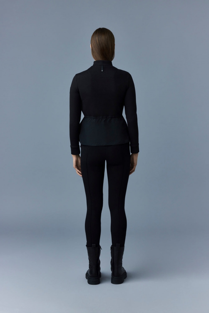 Mackage Joyce Hybrid Peplum Jackor Dam Svarta | CDKIP-6354
