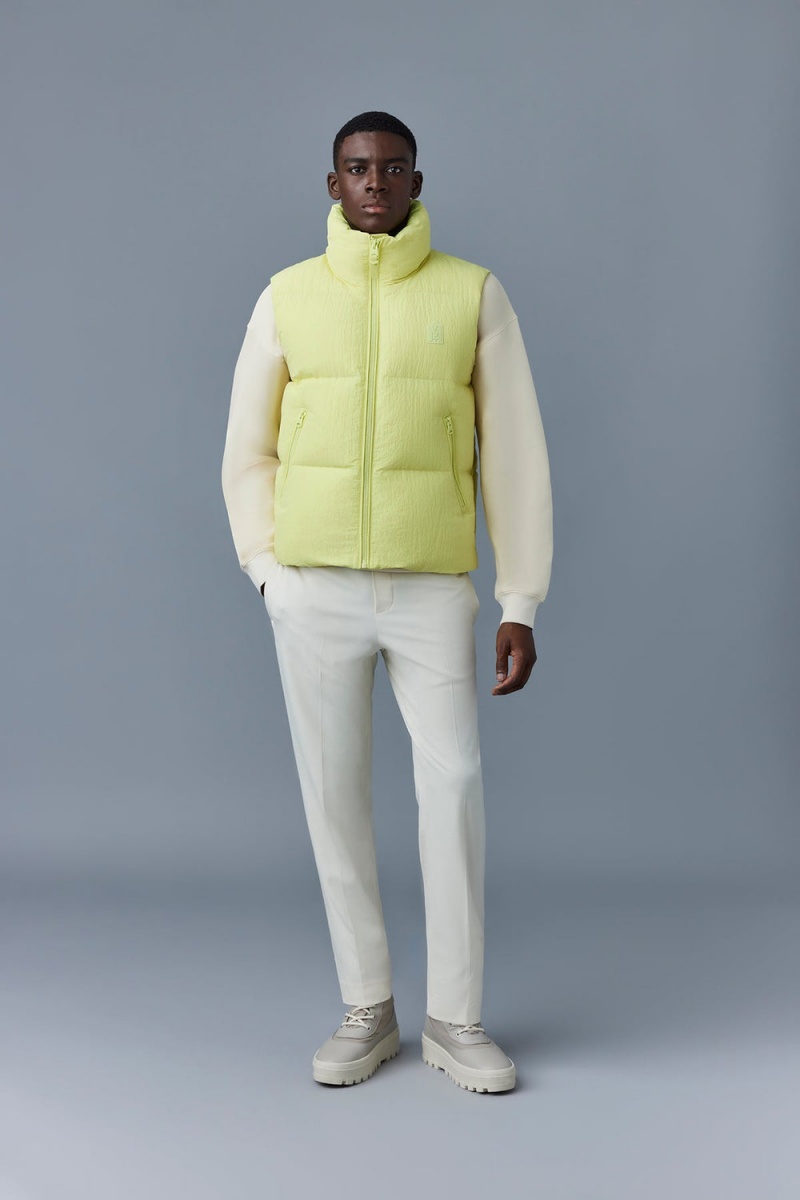 Mackage Kane-Tr Tactile Ripstop Fabric Funnel Collar Väst Herr Gröna | SFXGJ-4516