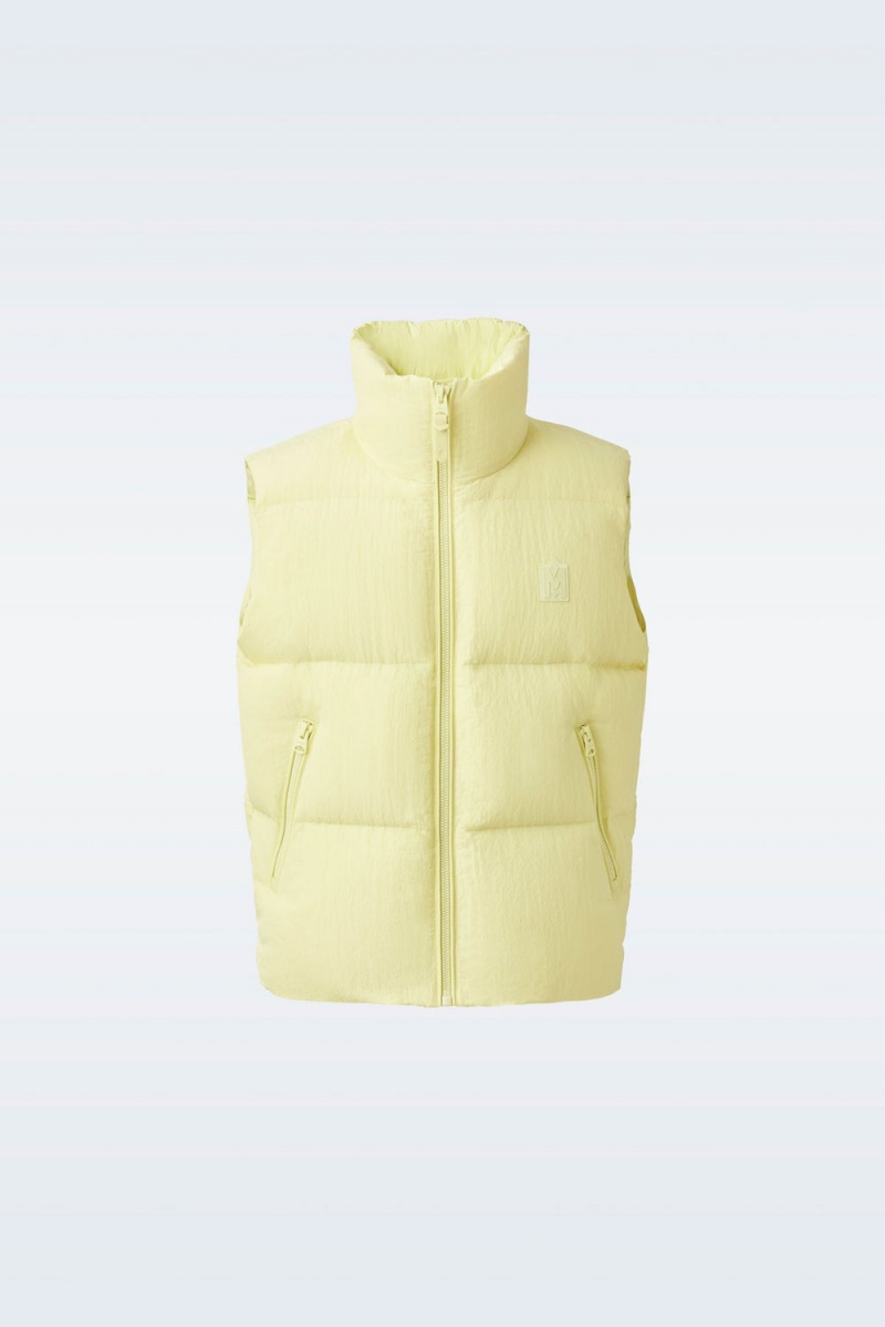 Mackage Kane-Tr Tactile Ripstop Fabric Funnel Collar Väst Herr Gröna | SFXGJ-4516