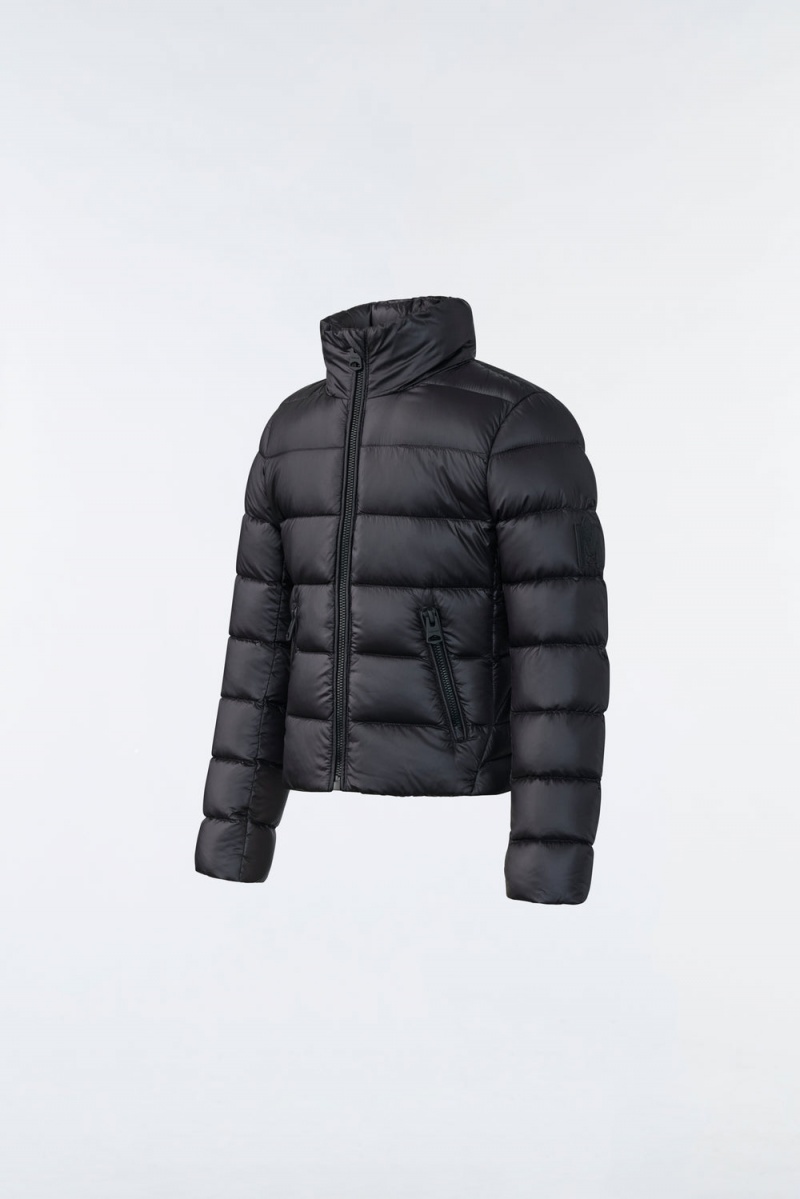 Mackage Kassidy E3-Lite Peplum Dunjackor Barn Svarta | YQTAD-5423
