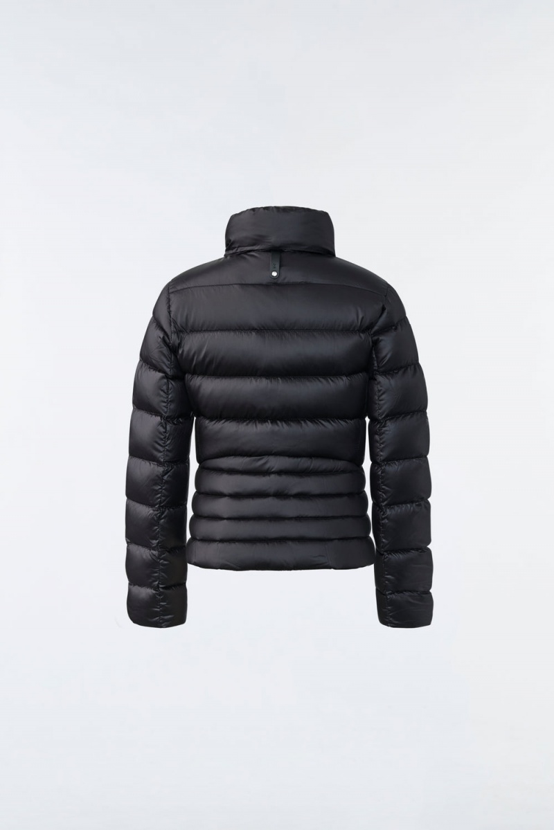 Mackage Kassidy E3-Lite Peplum Dunjackor Barn Svarta | YQTAD-5423