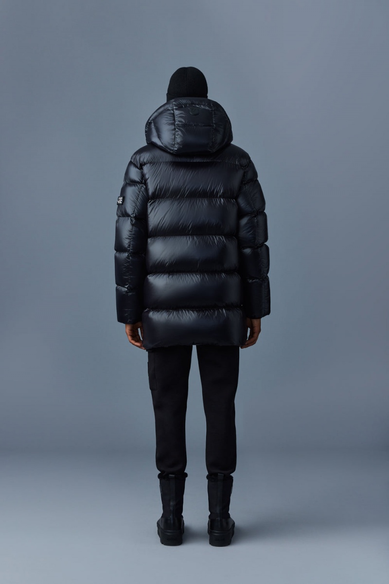 Mackage Kendrick Lustrous Light Down Hood Parkajackor Herr Svarta | KOWRG-6479