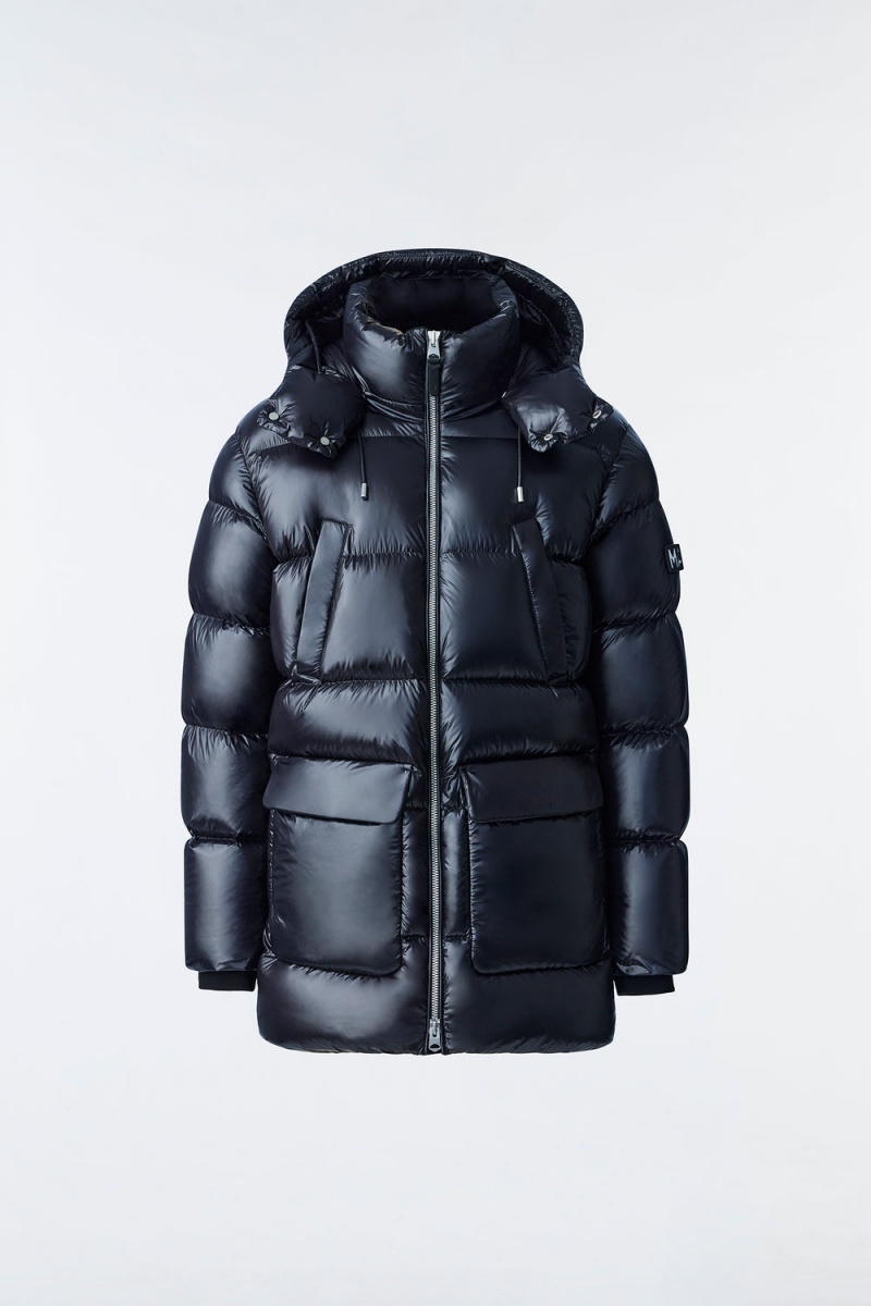 Mackage Kendrick Lustrous Light Down Hood Parkajackor Herr Svarta | KOWRG-6479