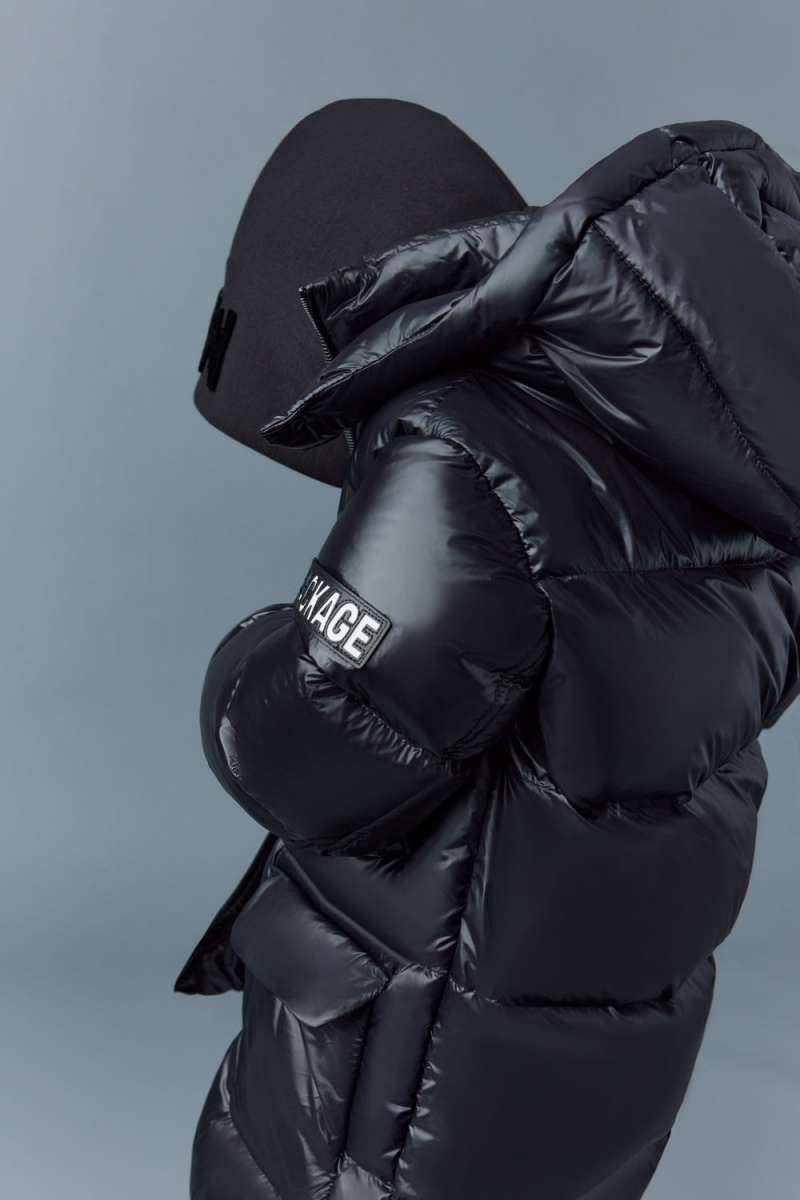 Mackage Kennie Lustrous Light Down Hood Parkajackor Barn Svarta | GLCPQ-5634