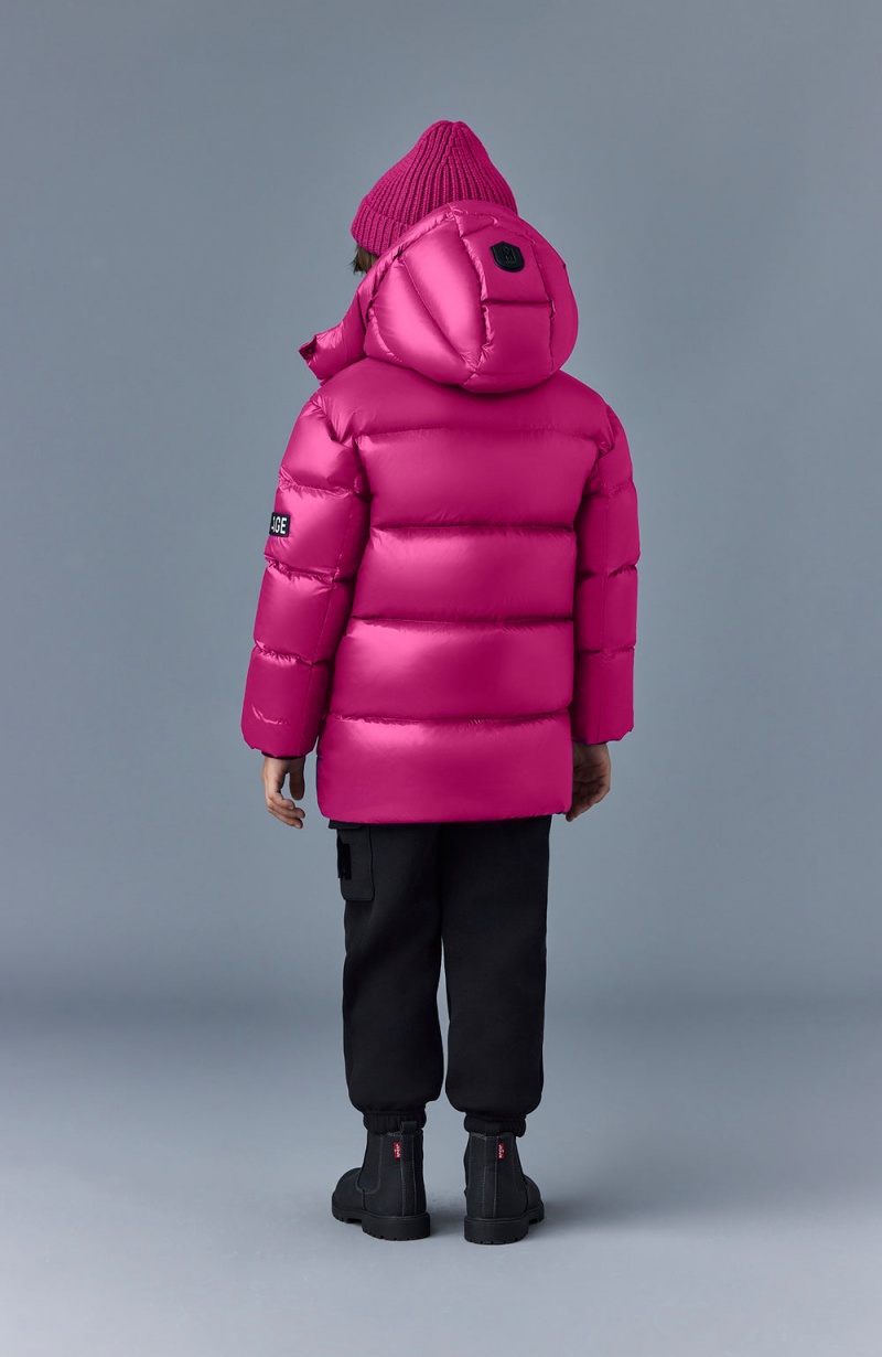 Mackage Kennie Lustrous Light Down Hood Parkajackor Barn Rosa | AVMXD-7912
