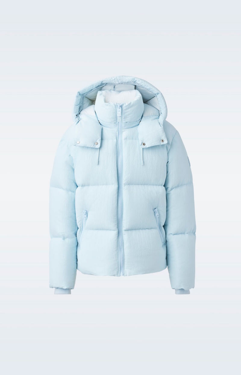Mackage Kent-Tr Tactile Ripstop Hood Dunjackor Herr Blå | FGLBO-3768