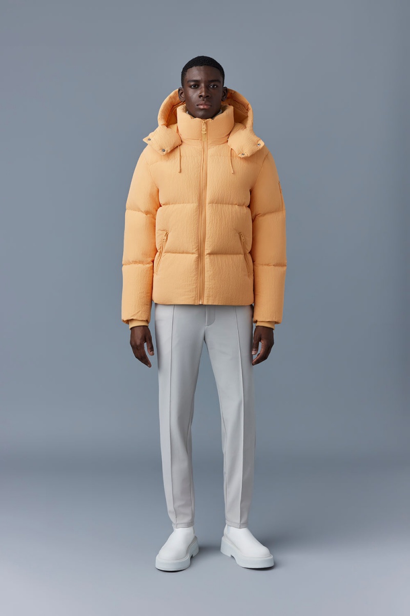 Mackage Kent-Tr Tactile Ripstop Hood Dunjackor Herr Orange | ORQMW-1298
