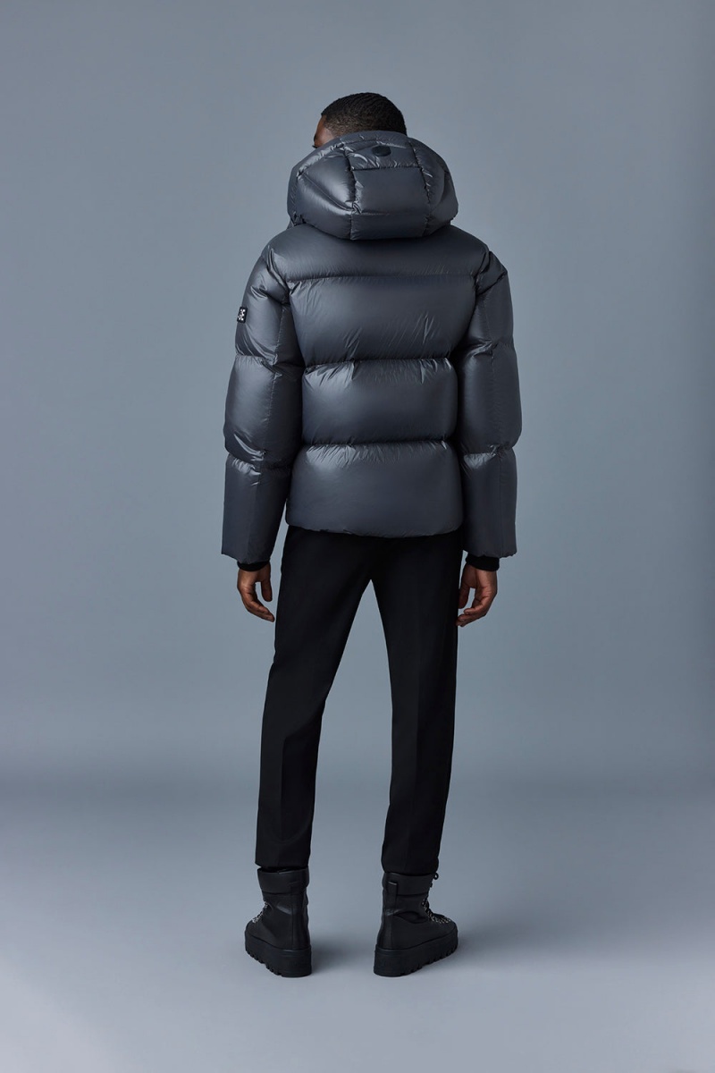 Mackage Kent-Z Lustrous Light Hood Dunjackor Herr Grå | FGIXB-8917