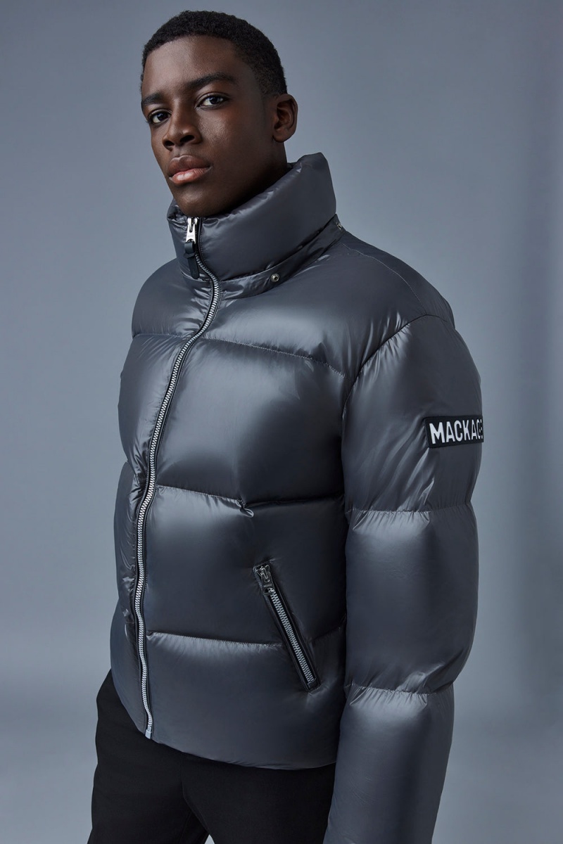 Mackage Kent-Z Lustrous Light Hood Dunjackor Herr Grå | FGIXB-8917