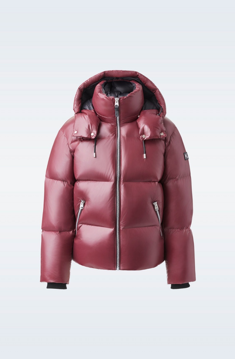 Mackage Kent-Z Lustrous Light Hood Dunjackor Herr Röda | NCSEY-8935