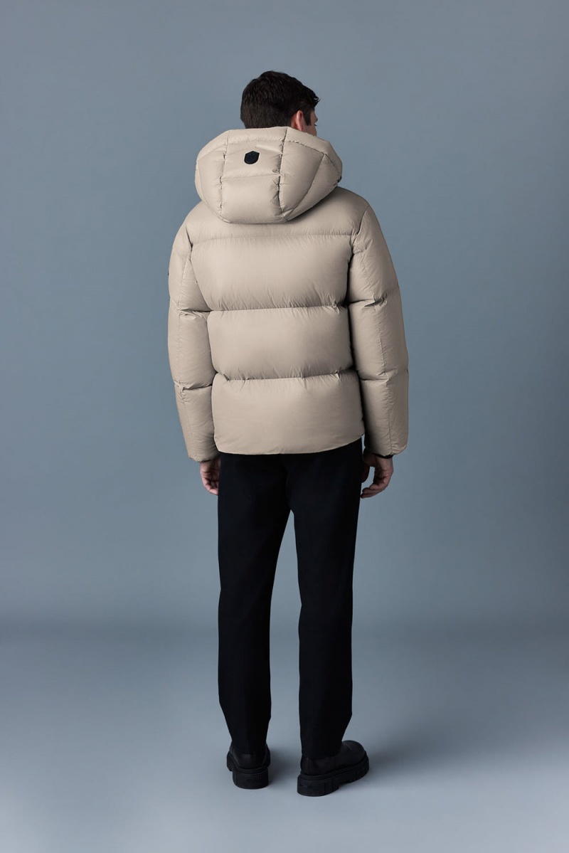 Mackage Kent-Z Lustrous Light Hood Dunjackor Herr Beige | VZBTU-0283