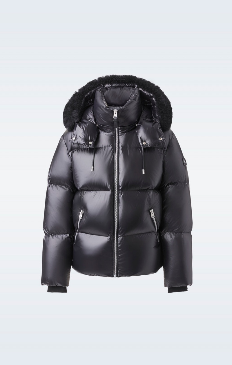 Mackage Kent-Zsh Removable Hood And Fur Trim Dunjackor Herr Svarta | KTGYD-7412
