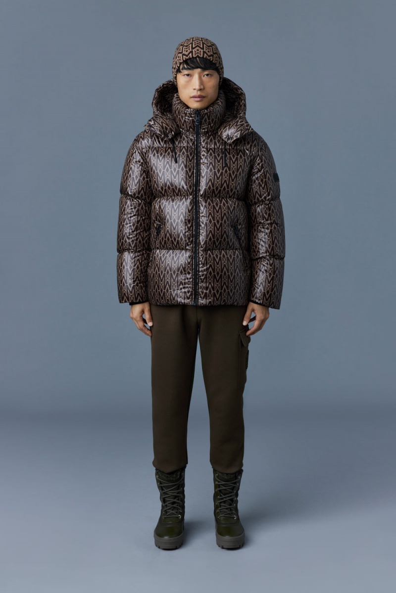 Mackage Kent Lustrous Light Hood Dunjackor Herr Kaffe | MKEDY-7206