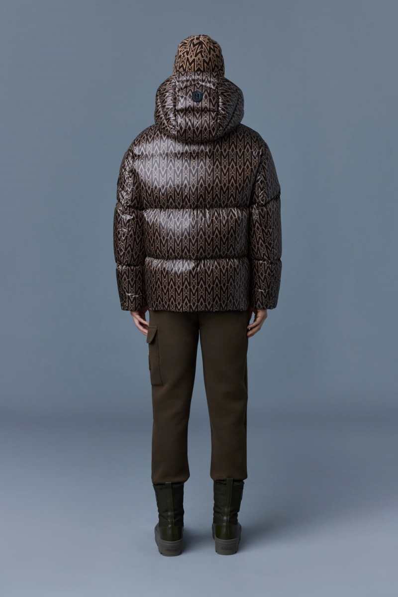 Mackage Kent Lustrous Light Hood Dunjackor Herr Kaffe | MKEDY-7206