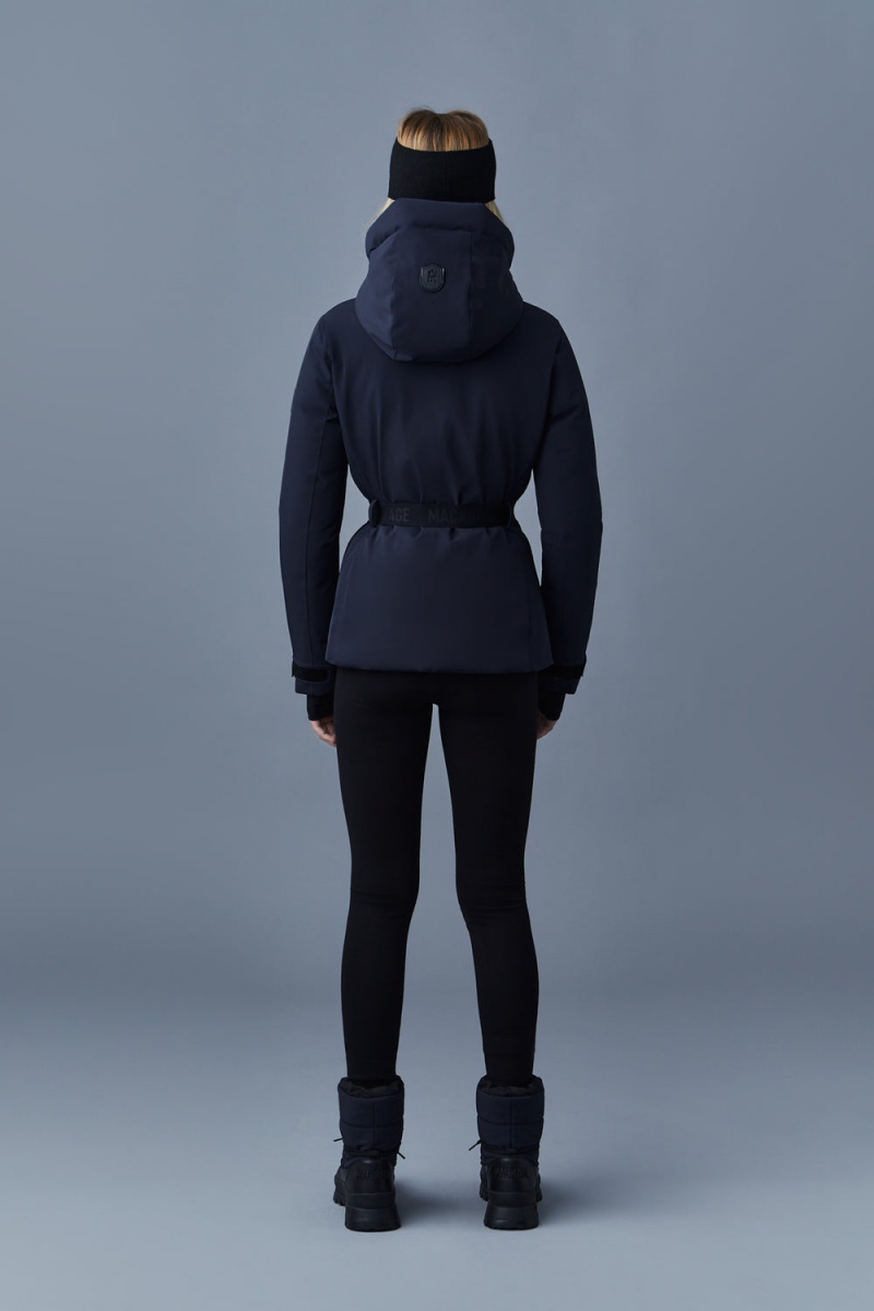 Mackage Krystal Agile-360 Belted Ski Hood Dunjackor Dam Svarta | OYWXQ-6758