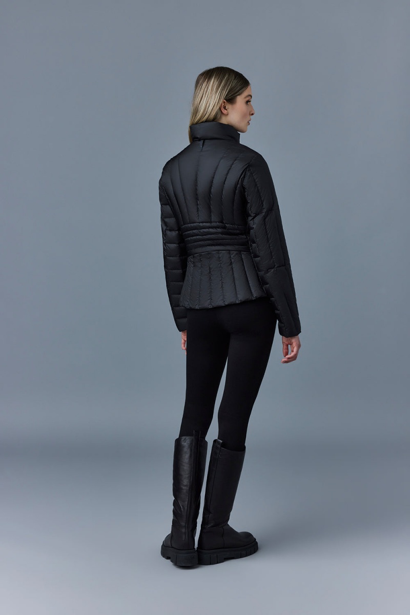 Mackage Lany Light Vertical Quiltad Dunjackor Dam Svarta | GIXZE-8401