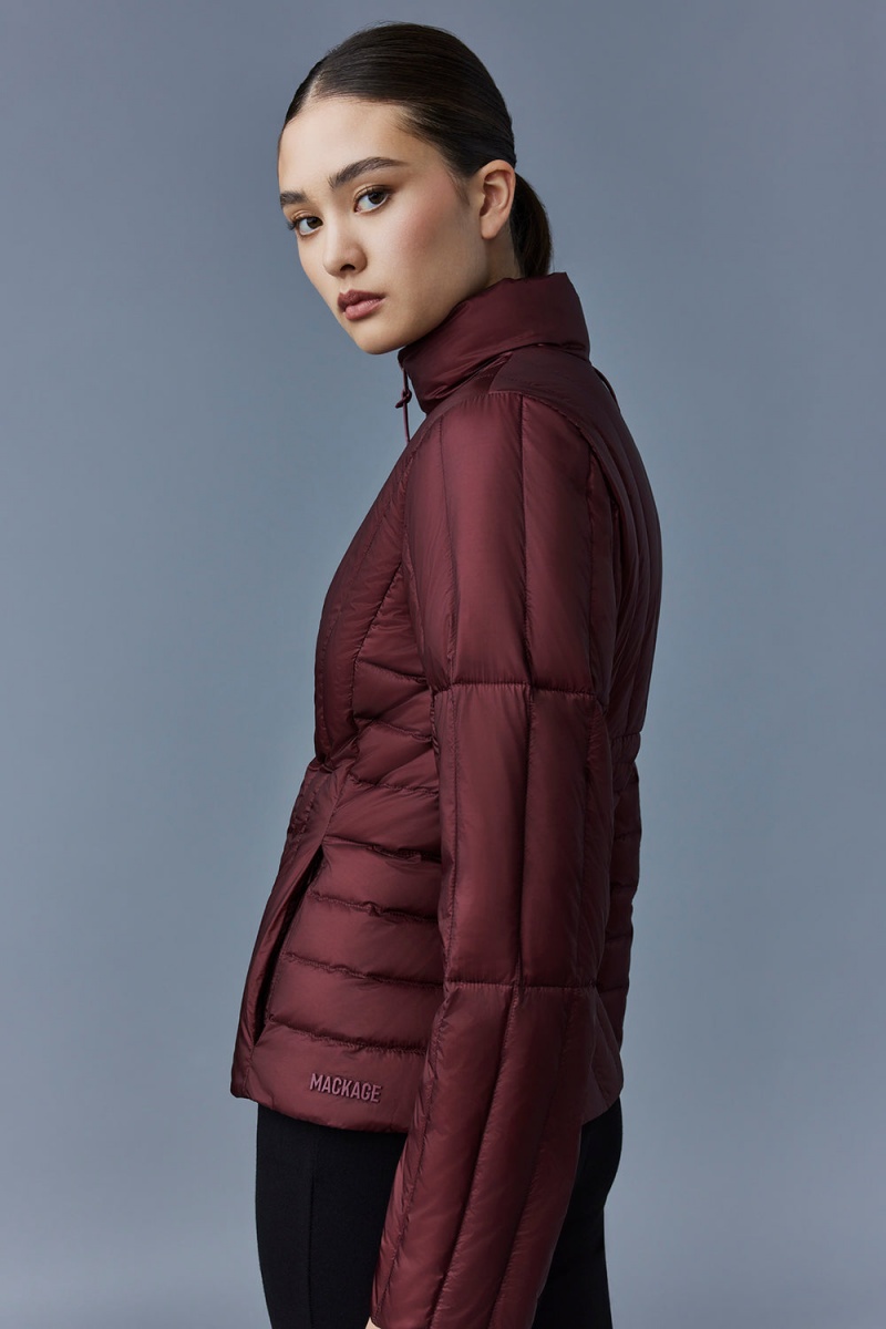 Mackage Lany Light Vertical Quiltad Dunjackor Dam Röda | XUJAH-2351