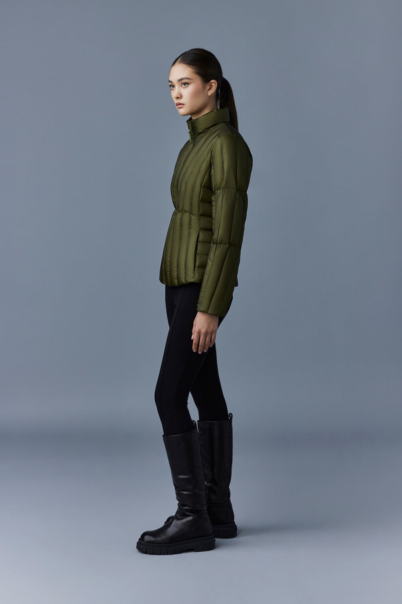 Mackage Lany Light Vertical Quiltad Dunjackor Dam Olivgröna | LMPQJ-6174