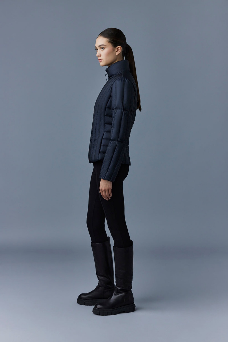 Mackage Lany Light Vertical Quiltad Dunjackor Dam Marinblå | ICSBT-5231